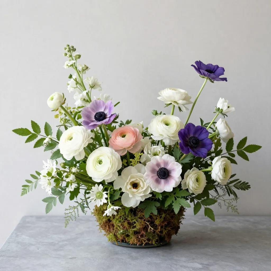 Spring floral arrangement